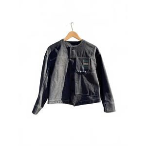 NEW ASEEDONCLOUD women's rigid denim workwear jacket in black denim